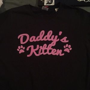 Daddy’s kitten t-shirt
